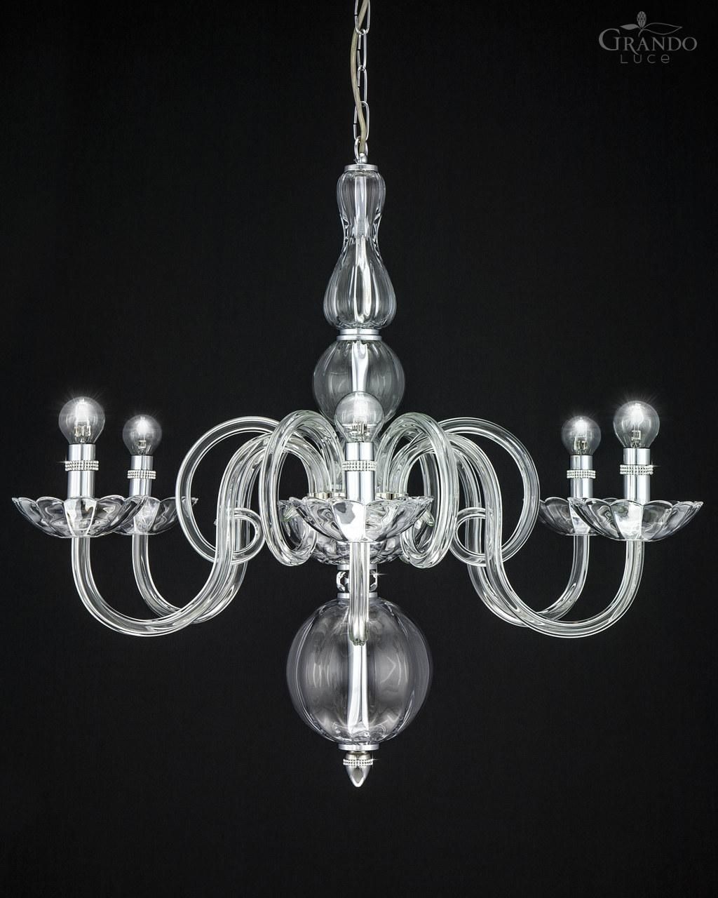 1186 Ch Chrome Crystal Chandelier Decorated With Swarovski Within Chrome Chandeliers (Photo 10 of 12)