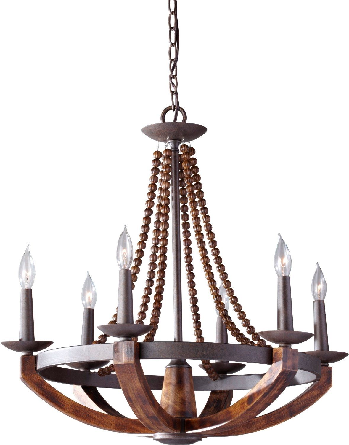 12 Best Rustic Wood And Metal Chandeliers Qosy Throughout Wooden Chandeliers (Photo 5 of 12)