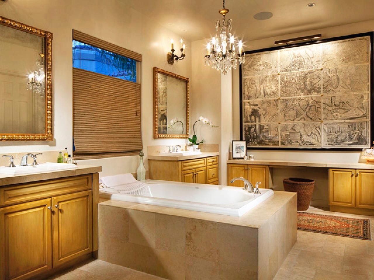 Bathrooms Cool Bathroom With White Bathtub And Modern Bathroom With Modern Bathroom Chandeliers (Photo 8 of 12)