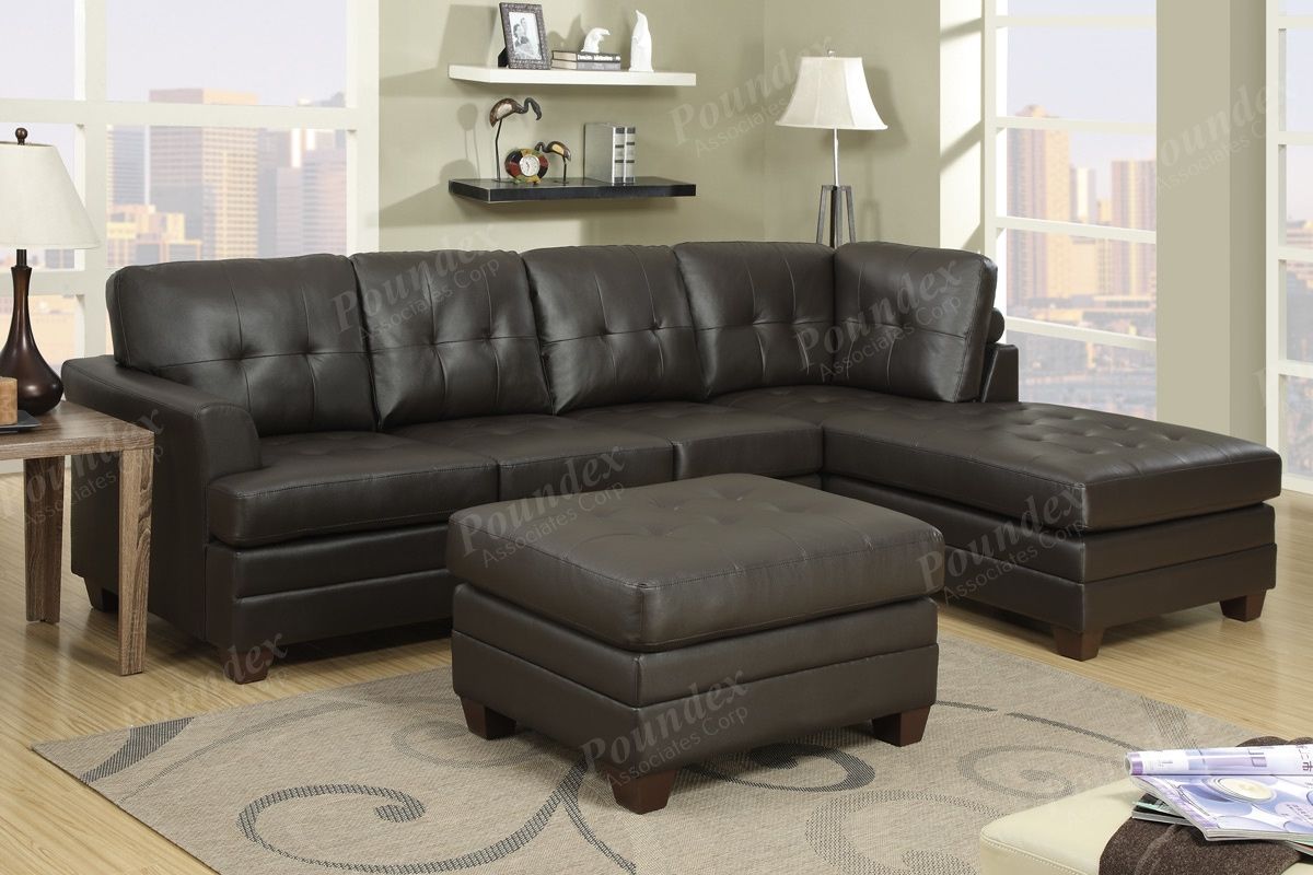 Featured Photo of The 12 Best Collection of Diana Dark Brown Leather Sectional Sofa Set
