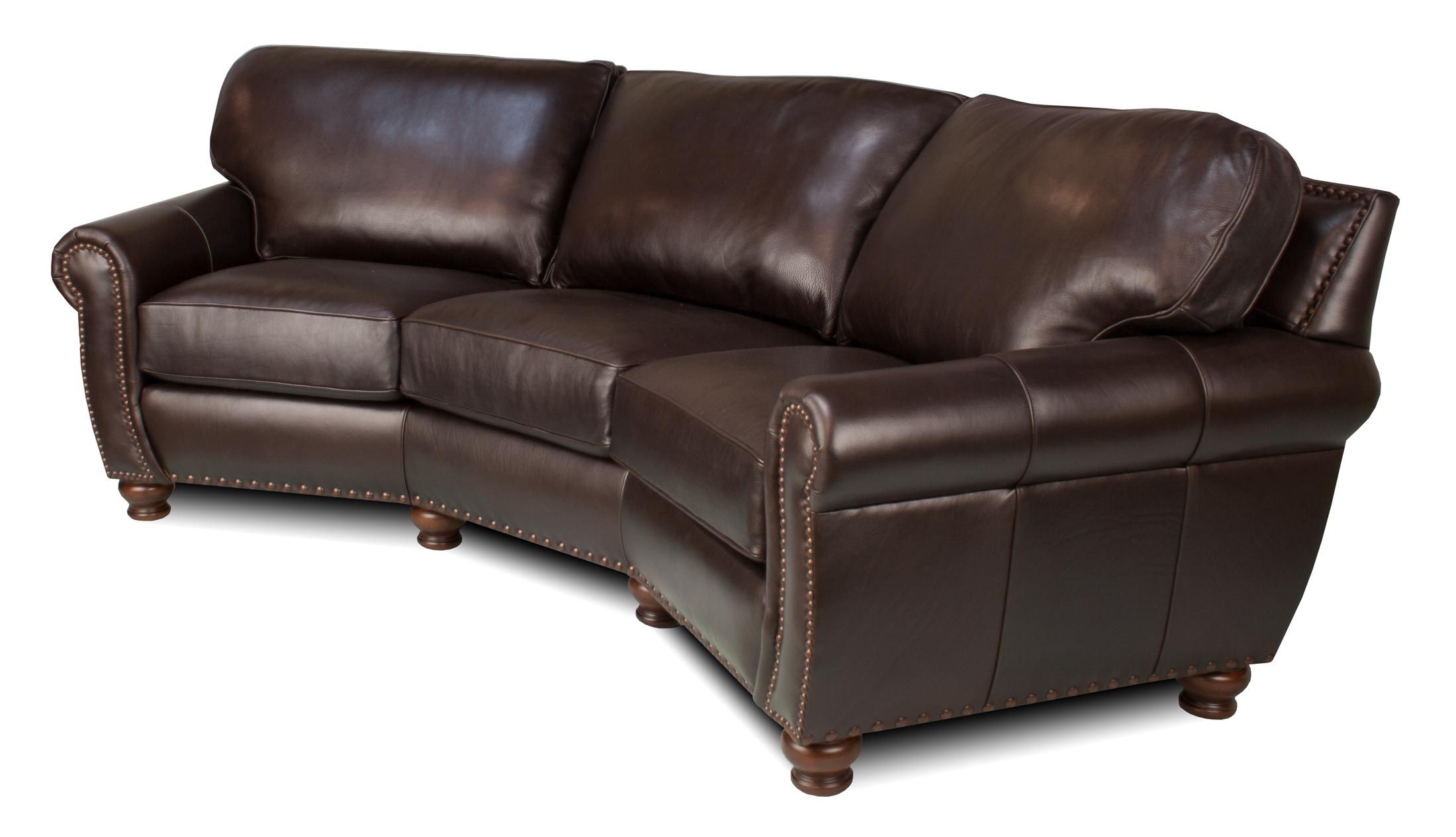 Berkshire Leather Sectional Within Angled Sofa Sectional (Photo 9 of 12)