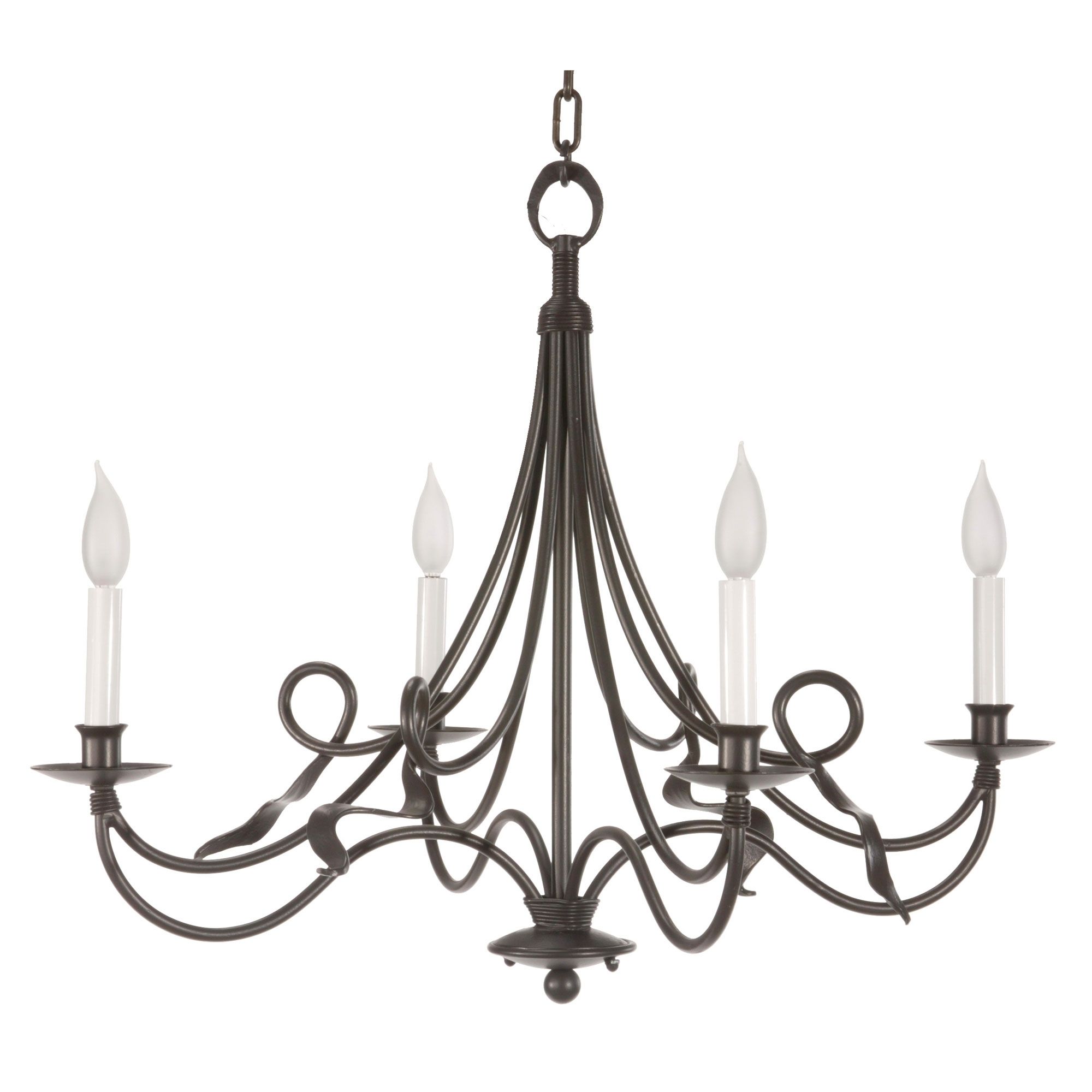 Black Color Rustic Cast Iron Chandeliers With Candle Holder For Regarding Cast Iron Chandelier (View 3 of 12)