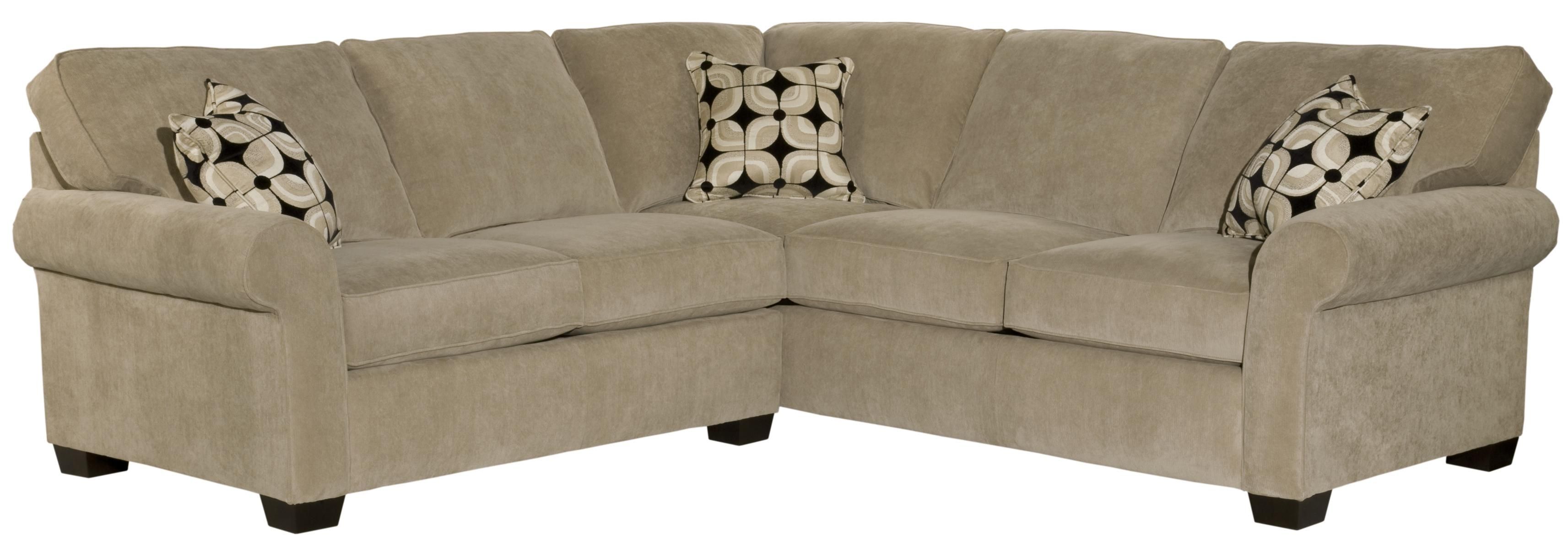 Broyhill Furniture Ethan Two Piece Sectional With Corner Sofa With Broyhill Sectional Sofas (View 5 of 12)