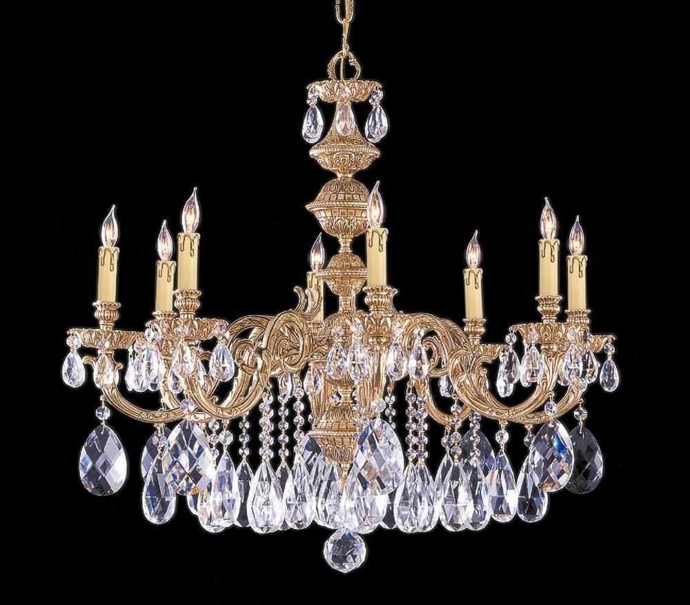 Buy 6 Lights Olde Brass Chandelier W Crystal Throughout Crystal And Brass Chandelier (Photo 22 of 264)