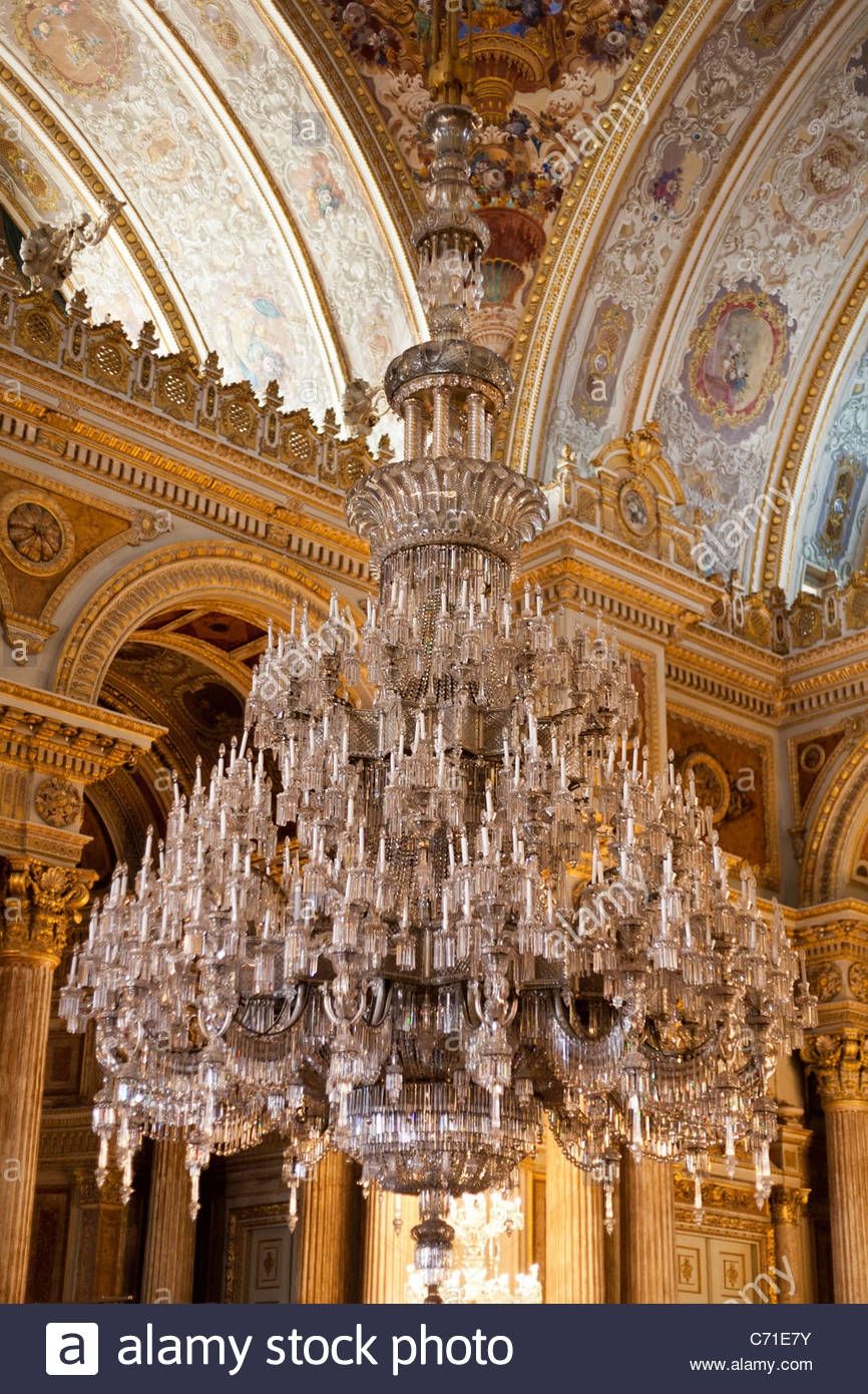 Chandelier In The Ceremonial Hall At Dolmabahce Palace The Within Massive Chandelier (Photo 2 of 12)