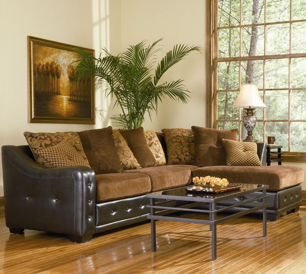 Chenille And Leather Sectional Sofa Hereo Sofa In Chenille And Leather Sectional Sofa (View 1 of 12)