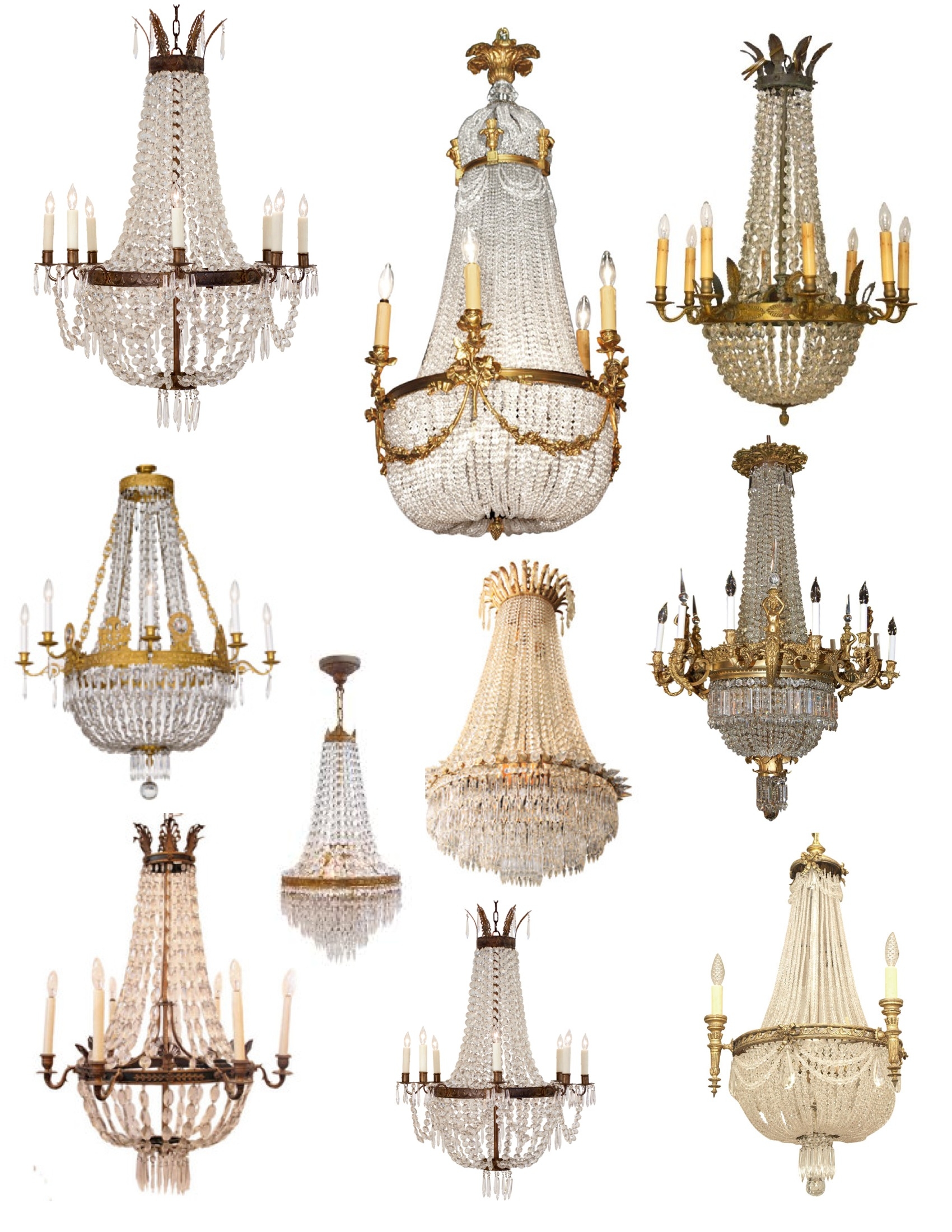 Crowned Magnificence The French Empire Crystal Chandelier With Regard To Vintage Style Chandeliers (Photo 7 of 12)