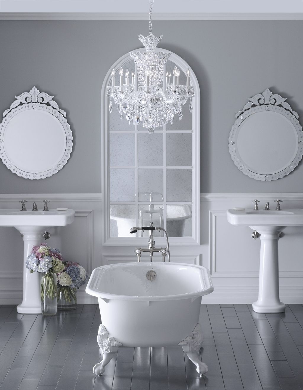 Crystal Chandelier For Bathroom Creative Bathroom Decoration Regarding Crystal Bathroom Chandelier (Photo 6 of 12)