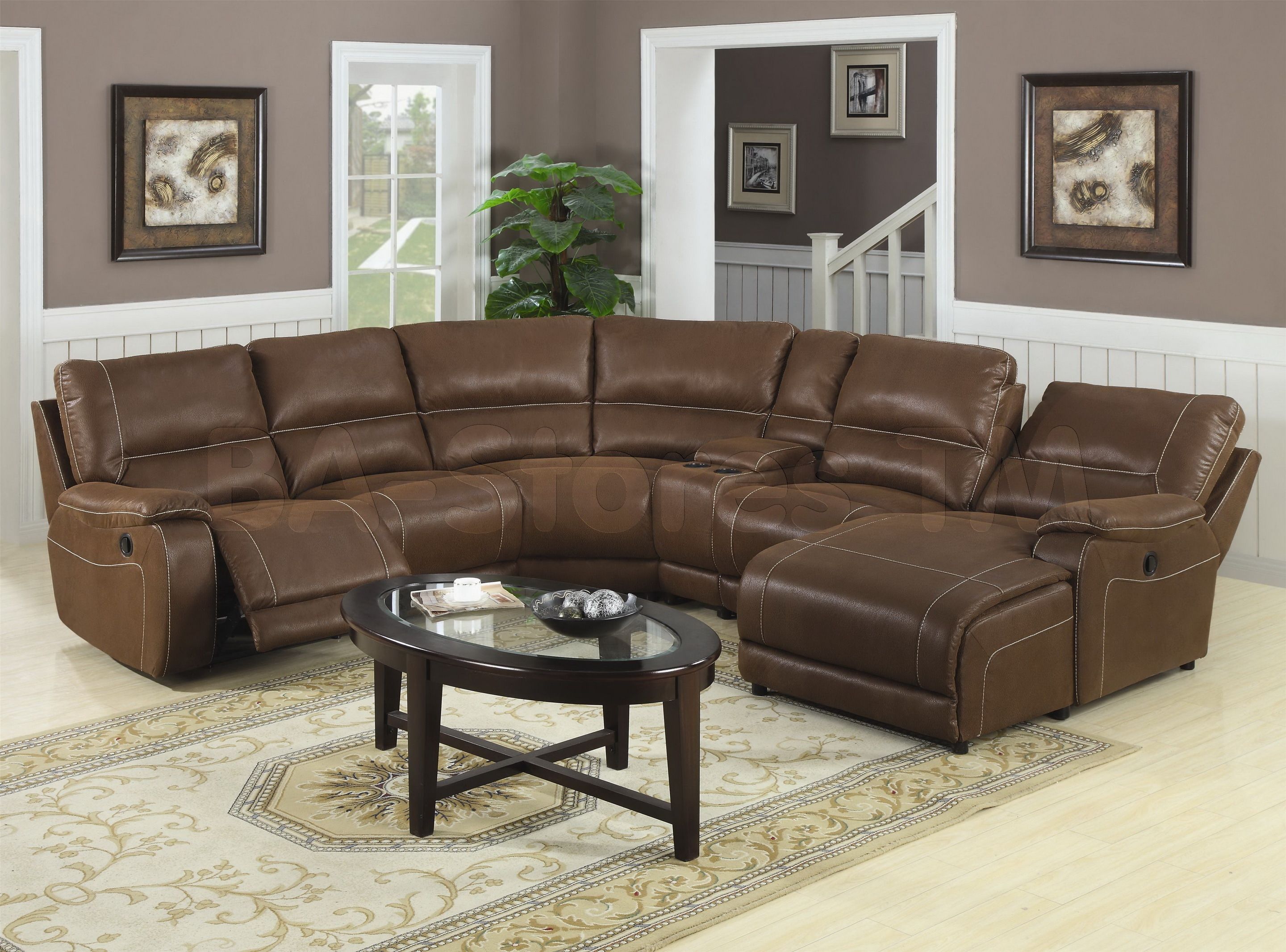 Curved Sectional Sofa With Recliner Cleanupflorida Regarding Curved Sectional Sofa With Recliner (View 4 of 12)