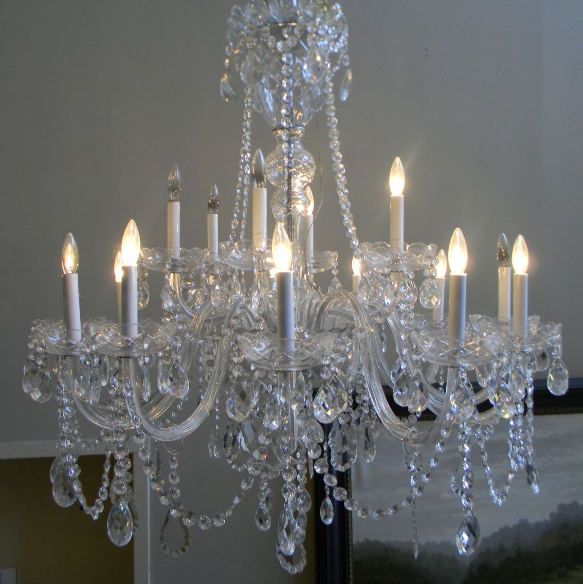 Gas Lamp Antiques For Lead Crystal Chandeliers (Photo 2 of 12)