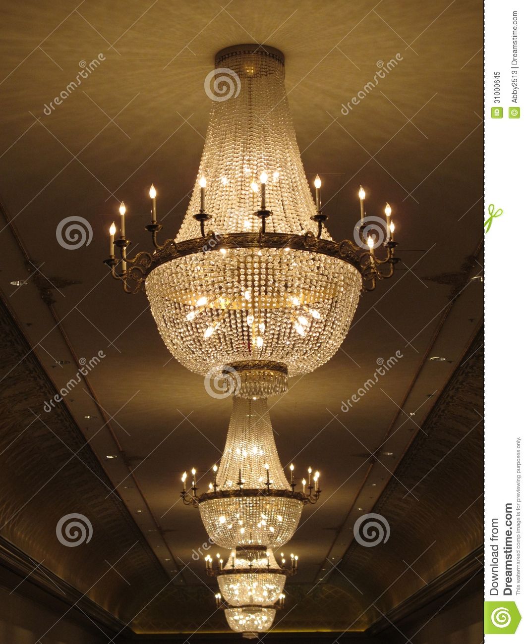 Gorgeous Crystal Chandelier Royalty Free Stock Photo Image 31000645 With Regard To Ballroom Chandeliers (Photo 16 of 264)