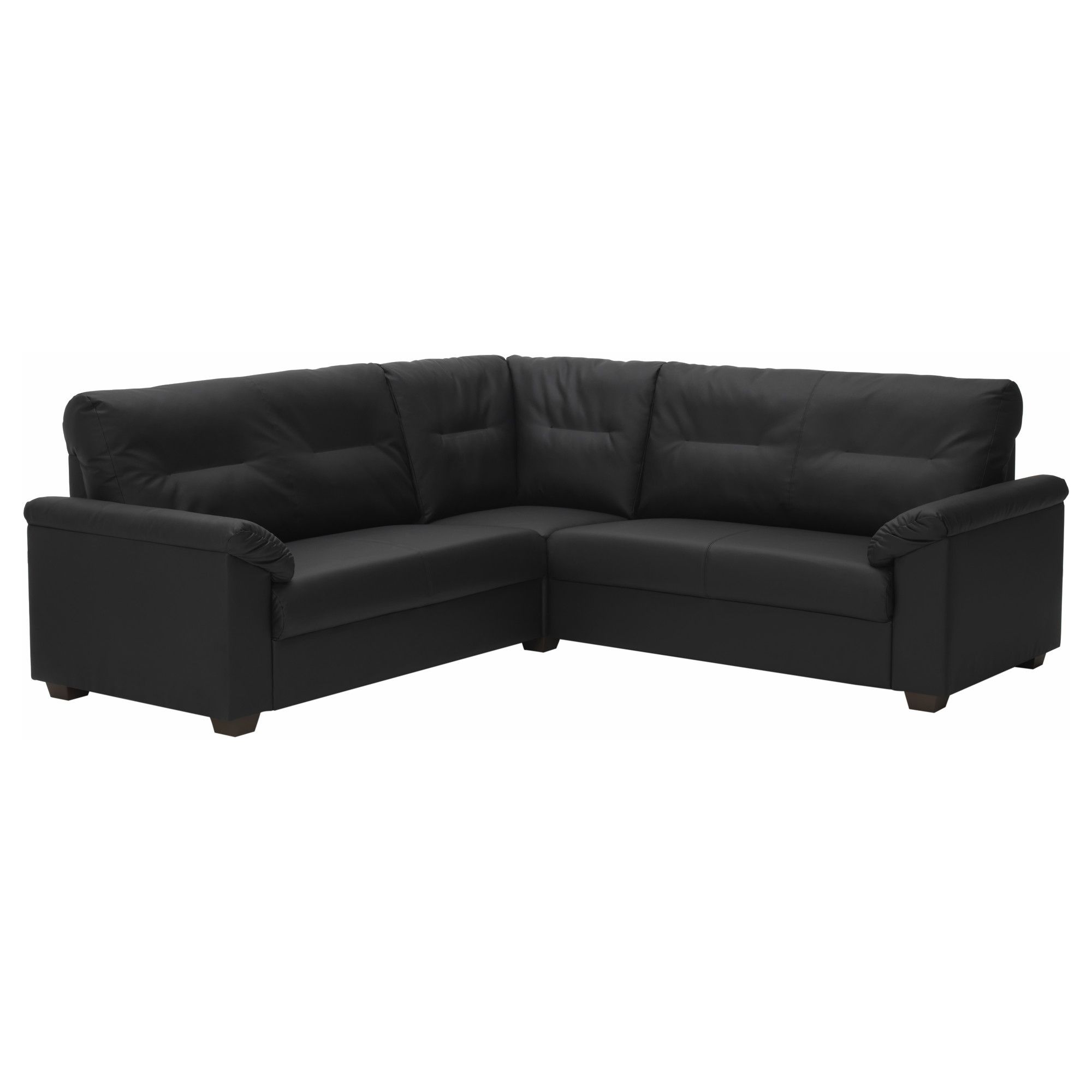 Leather Faux Leather Couches Chairs Ottomans Ikea Intended For Compact Sectional Sofas (Photo 9 of 12)