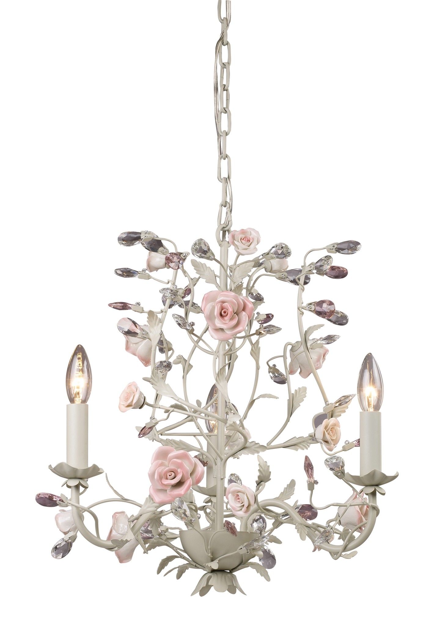 Light Flower Chandelier Would Love This For My Office Throughout Large Cream Chandelier (Photo 5 of 12)