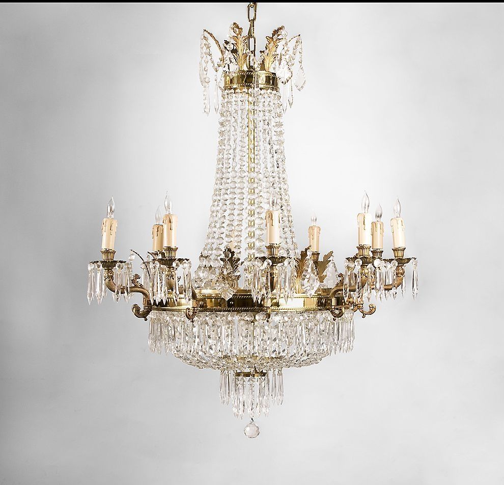 Lovable Contemporary Brass Chandelier Exquisite Mid Century Modern Pertaining To Crystal And Brass Chandelier (Photo 17 of 264)