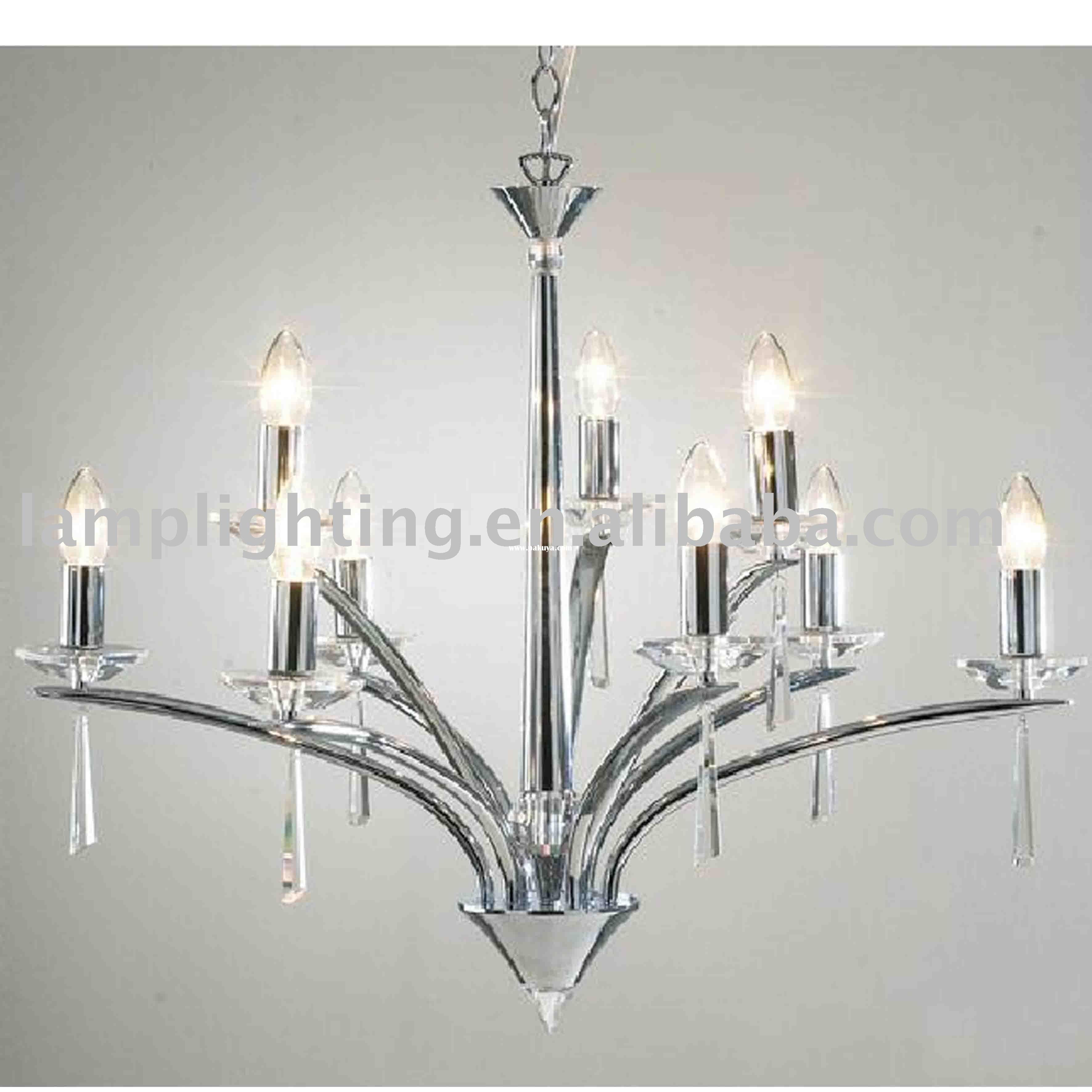 Modern White Chandelier With Regard To Modern Chrome Chandeliers (Photo 6 of 12)