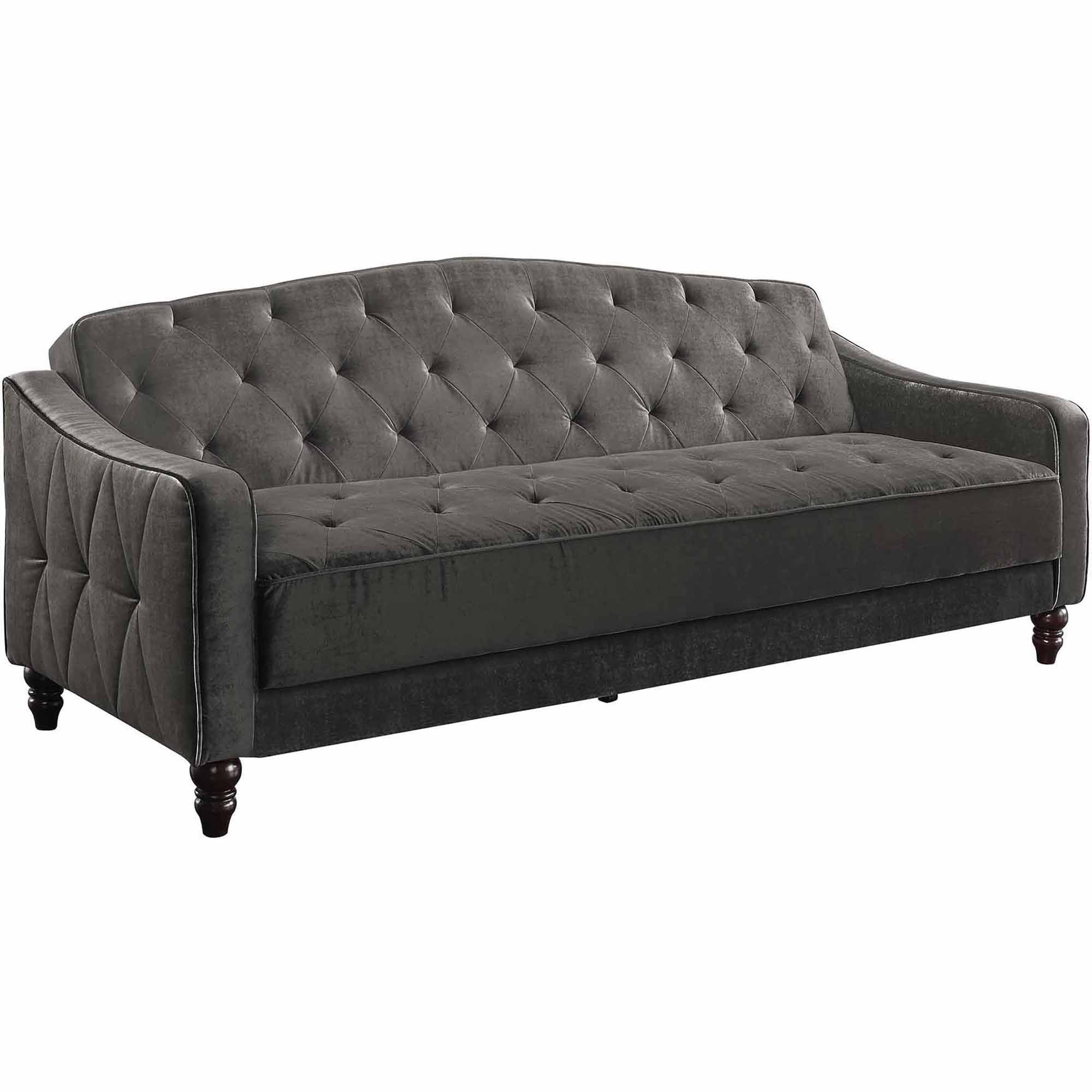 Novogratz Vintage Tufted Sofa Sleeper Ii Multiple Colors Regarding Affordable Tufted Sofa 