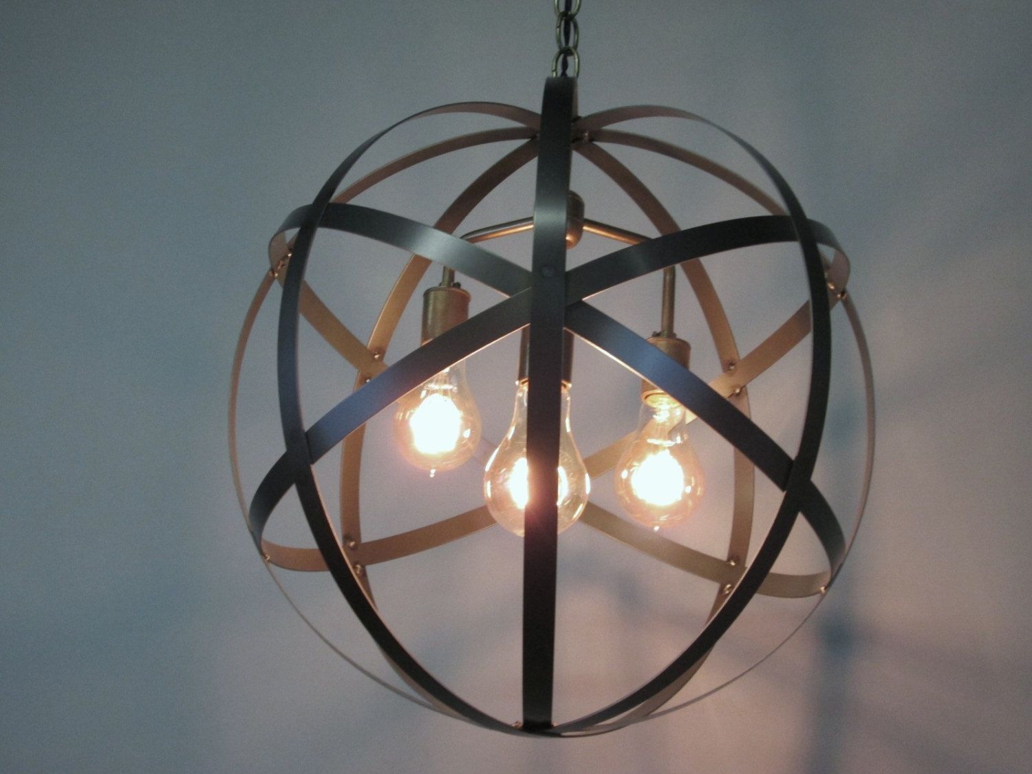 Orb Chandelier Etsy Intended For Orb Chandelier (Photo 9 of 12)
