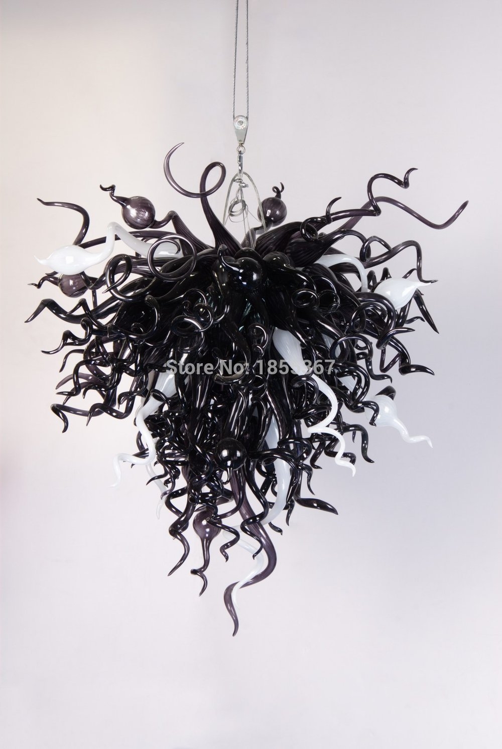 Popular Black Murano Chandelier Buy Cheap Black Murano Chandelier Regarding Black Glass Chandeliers (Photo 1 of 12)