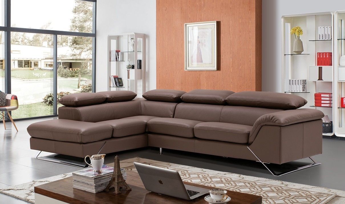 Sofas Center Modern Grey Italian Leather Sectional Sofa Brown Intended For Classic Sectional Sofas (View 10 of 12)