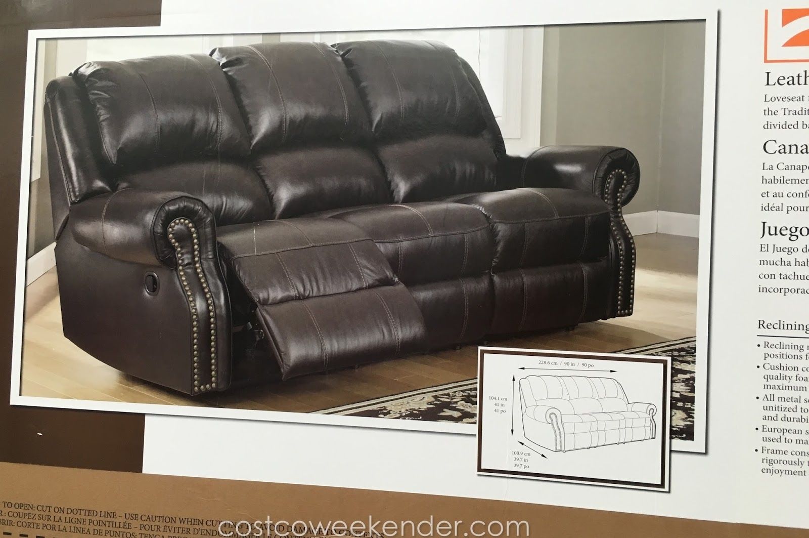 Sofas Center Surprising Costcoeather Reclining Sofa Photos Pertaining To Berkline Sofa Recliner (Photo 2 of 12)