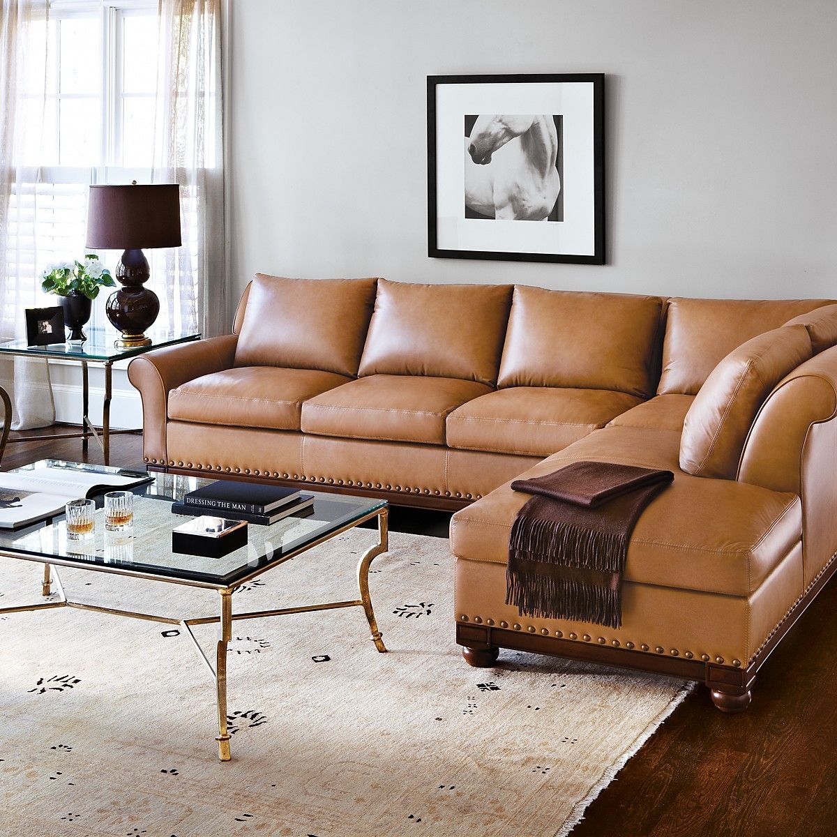 Vineyards Sectional Room Naples Leather Within Camel Sectional Sofa (View 12 of 12)