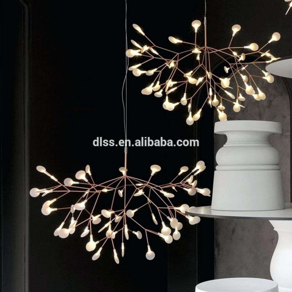 Vintage Murano Glass Chandelier 6 Light Brushed Aluminum With Modern Led Chandelier (Photo 10 of 12)