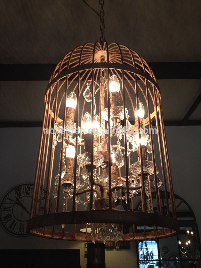 Vintage Retro Chandelier Rustic Iron Candle Chandeliers For Within Chandelier For Restaurant (Photo 2 of 12)