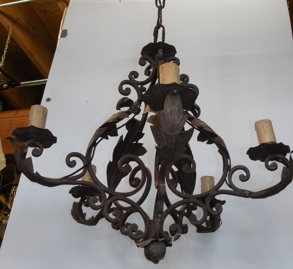 Wrought Iron Chandelier Decor Ideas Inspiration Home Designs For Cast Iron Chandelier (View 8 of 12)