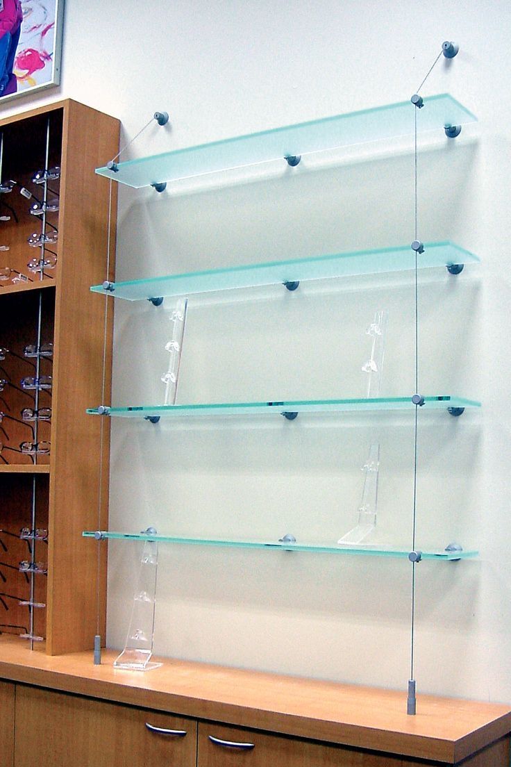Featured Photo of 2024 Best of Wire Suspended Glass Shelves