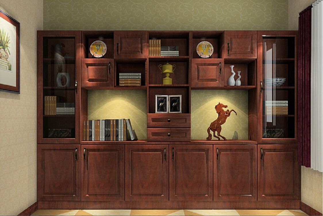 3d Design Study Bookcase South Korea Style 3d House Inside Study Bookcase (View 6 of 15)