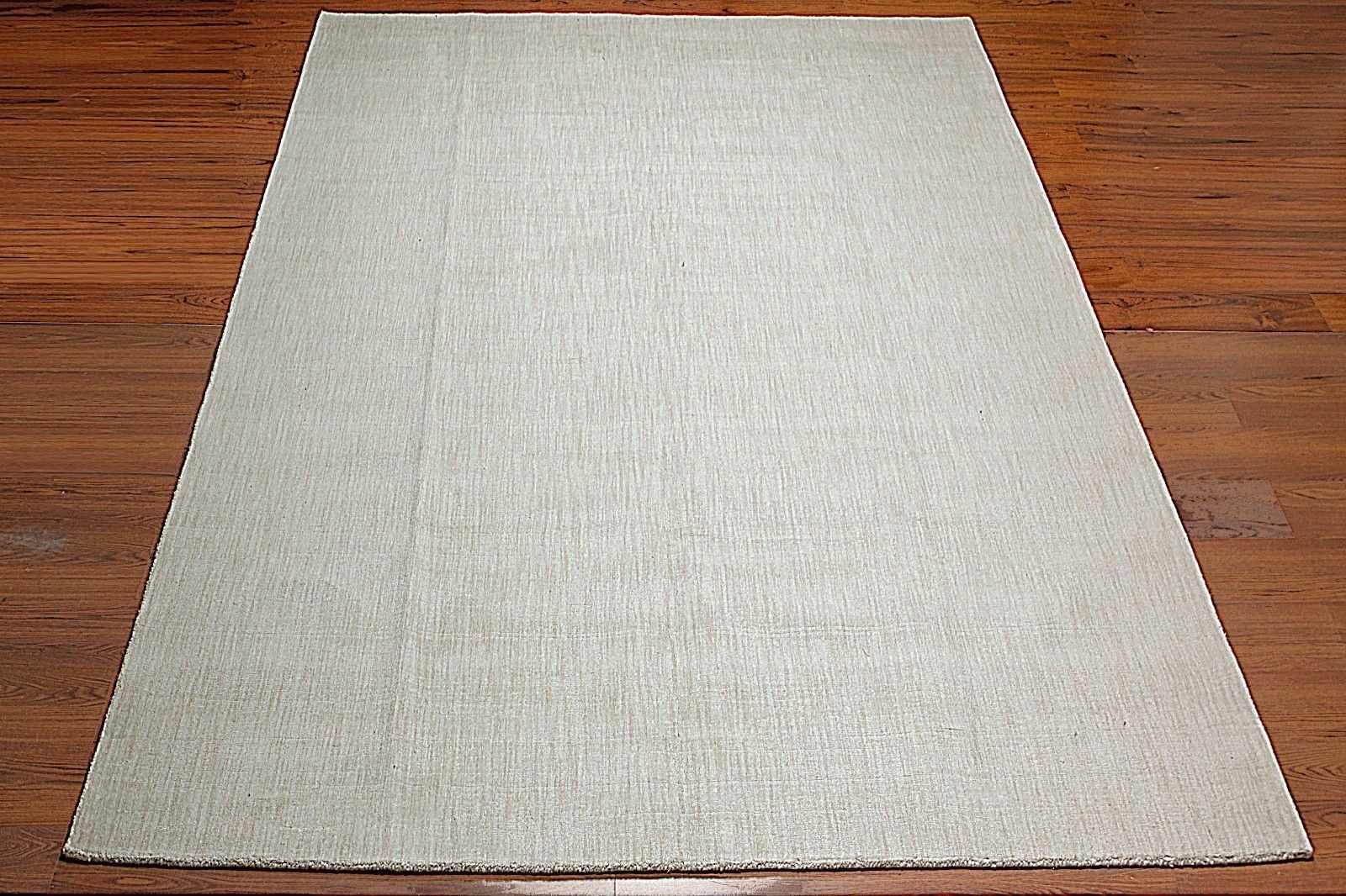 9×12 Custom Made Handmade Plain Textured Area Rug Carpet Ivory With Regard To Wool Area Rugs (Photo 5 of 15)