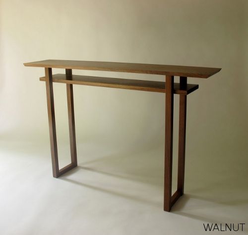A Modern Narrow Console Table Or Narrow Sofa Table With Inset Intended For Narrow Sofa Tables (Photo 12 of 15)