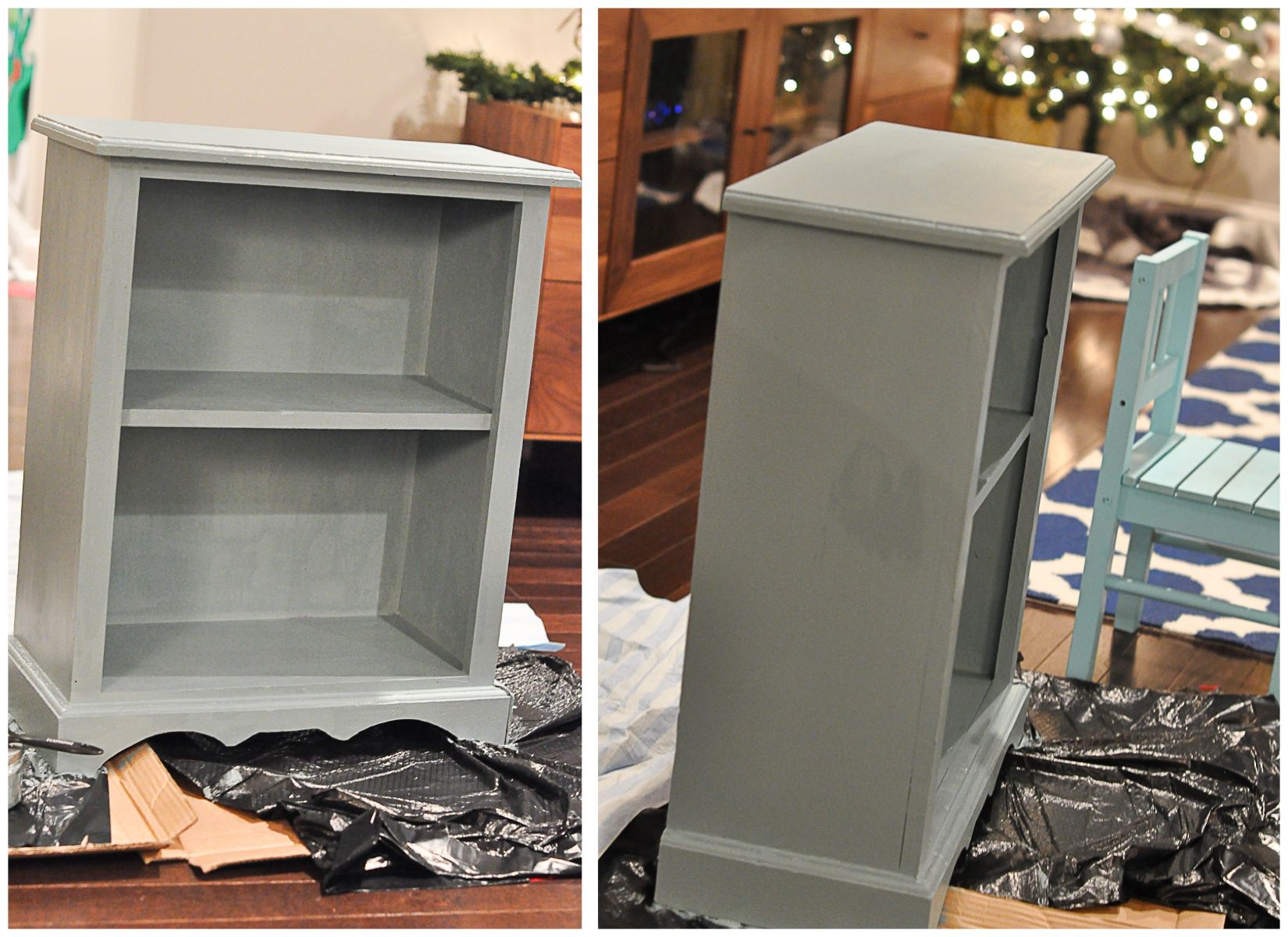 A Quick Bookshelf Paint Job With Regard To Painted Bookshelf (Photo 7 of 15)