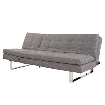 Amazon Adeco Fabric Fiber Sofa Bed Sofabed Lounge Soft Pertaining To Cushion Sofa Beds (View 4 of 15)
