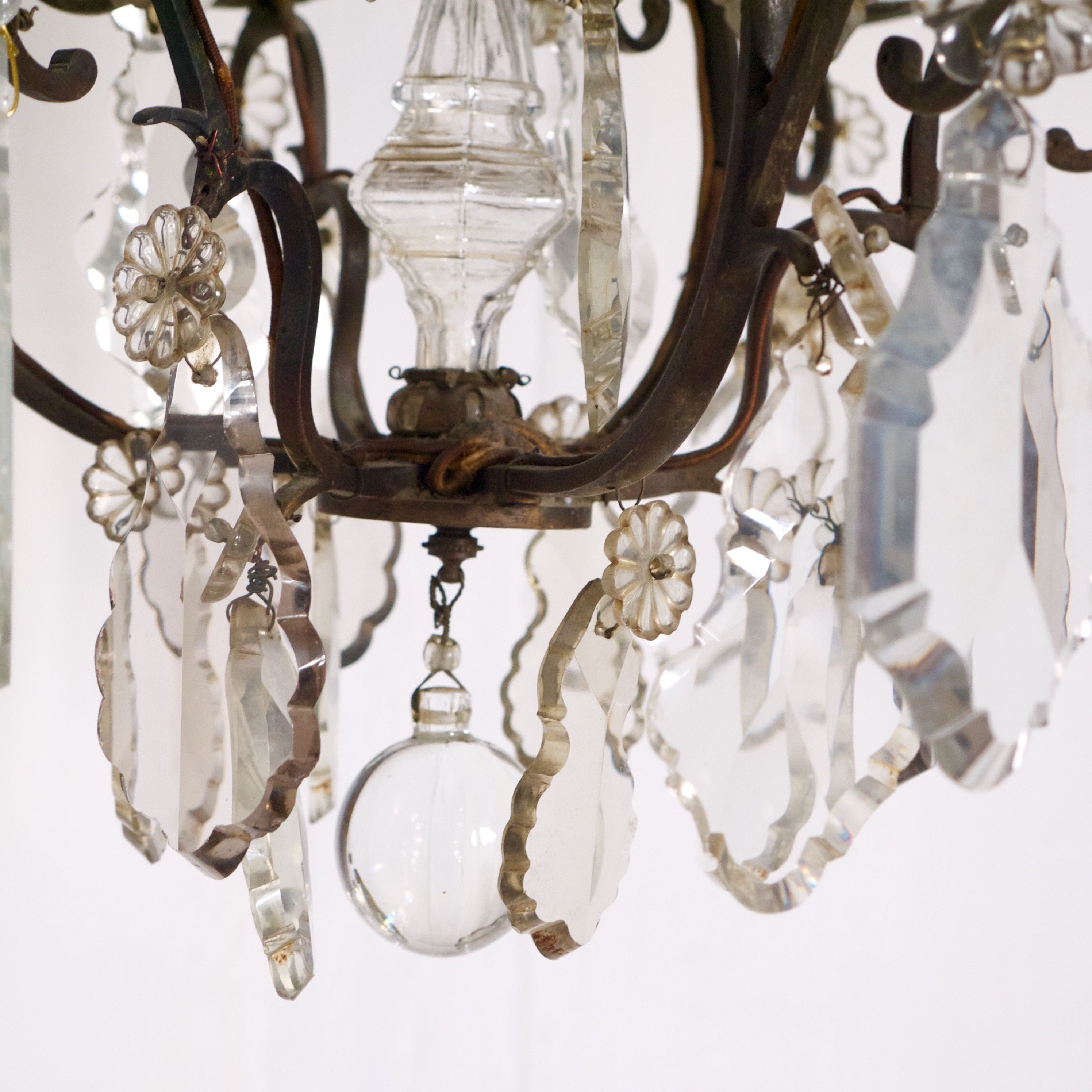 Antique Crystal French Bronze Chandelier Omero Home Within French Bronze Chandelier (View 12 of 12)
