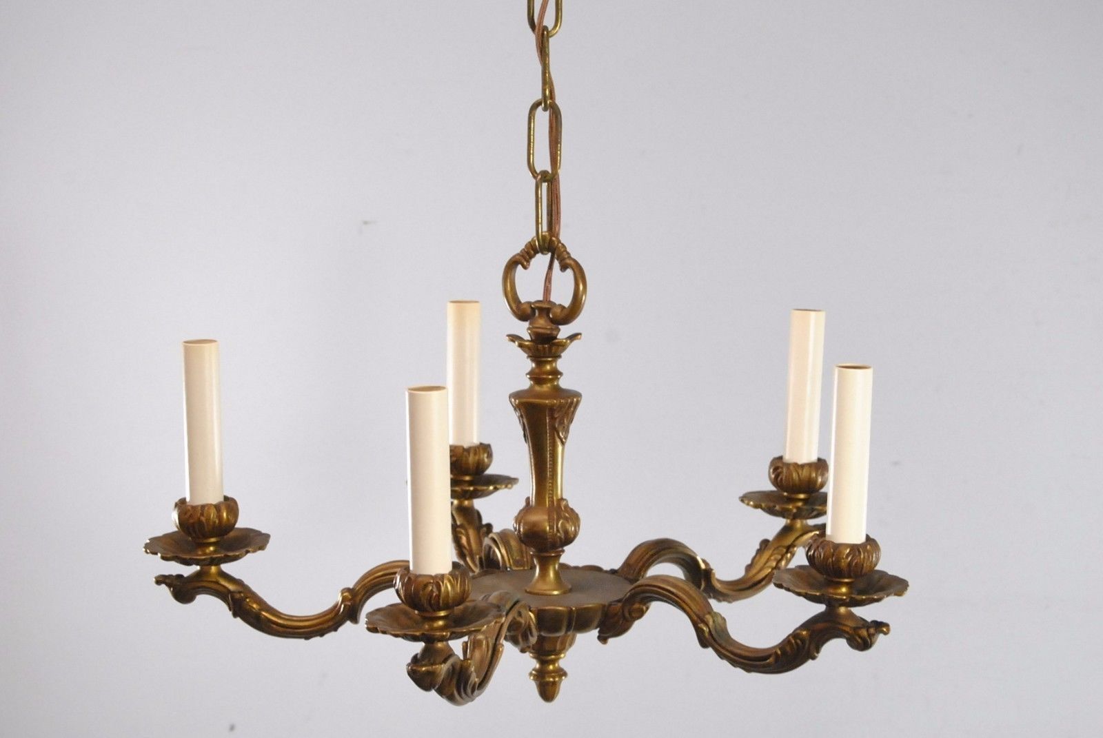 Antique Five Arm French Style Chandelier Lefflers Antiques Inside French Style Chandelier (Photo 3 of 12)