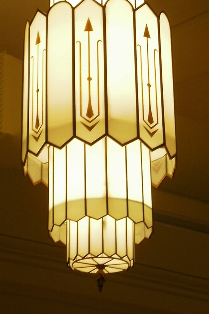 Art Deco Chandeliers Art Deco 1930s Chandelier Vintage Lighting With Art Deco Chandelier (Photo 1 of 12)