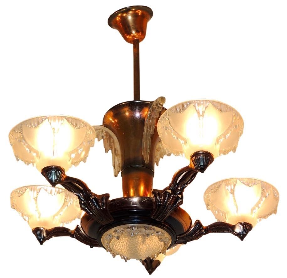 Art Deco Lighting For Sale Chandeliers Art Deco Collection Within Art Deco Chandelier (View 11 of 12)