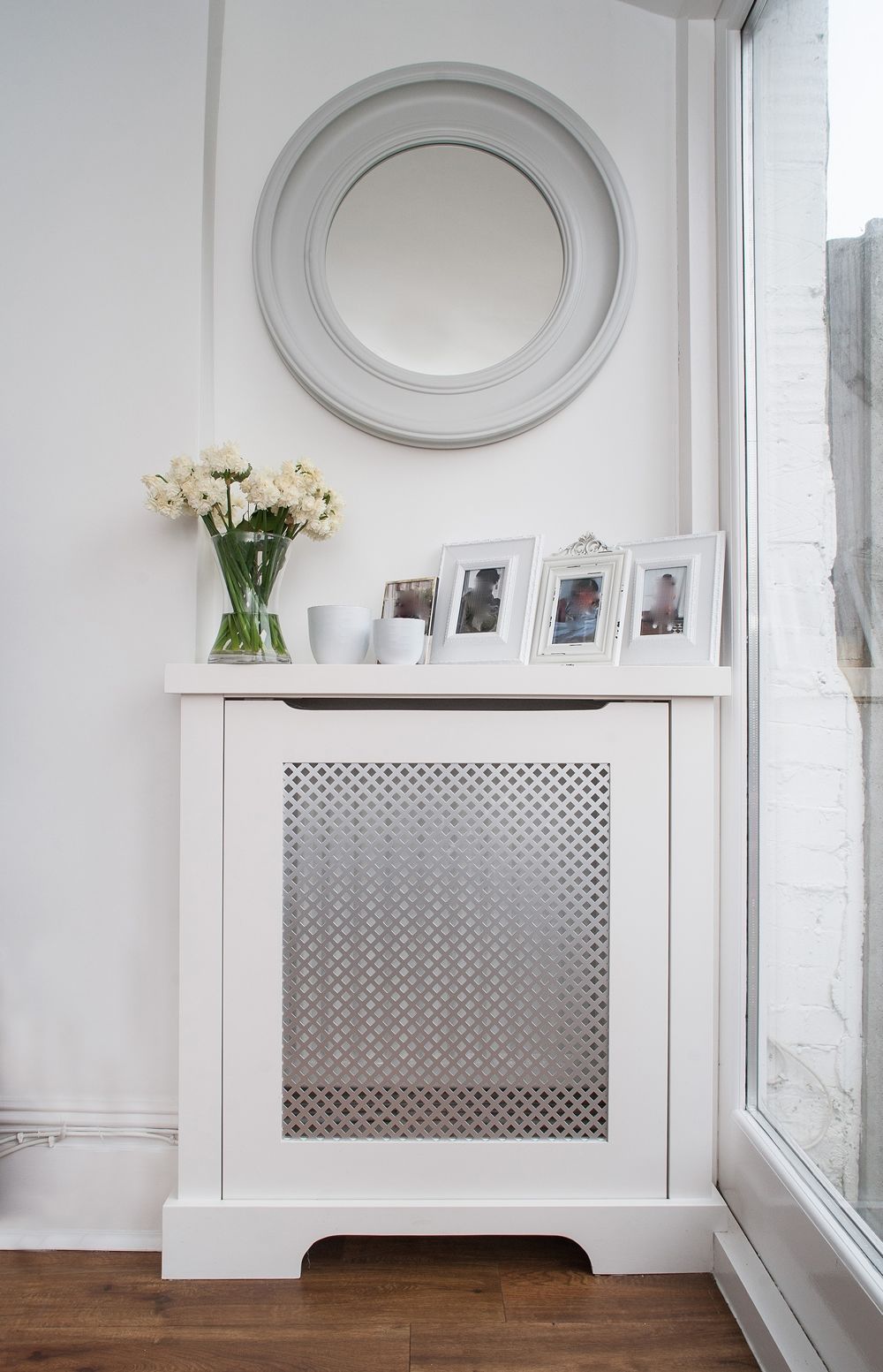 Bespoke Classic And Contemporary Radiator Covers London Alcove Within Radiator Cover With Bookcase Above (View 7 of 15)