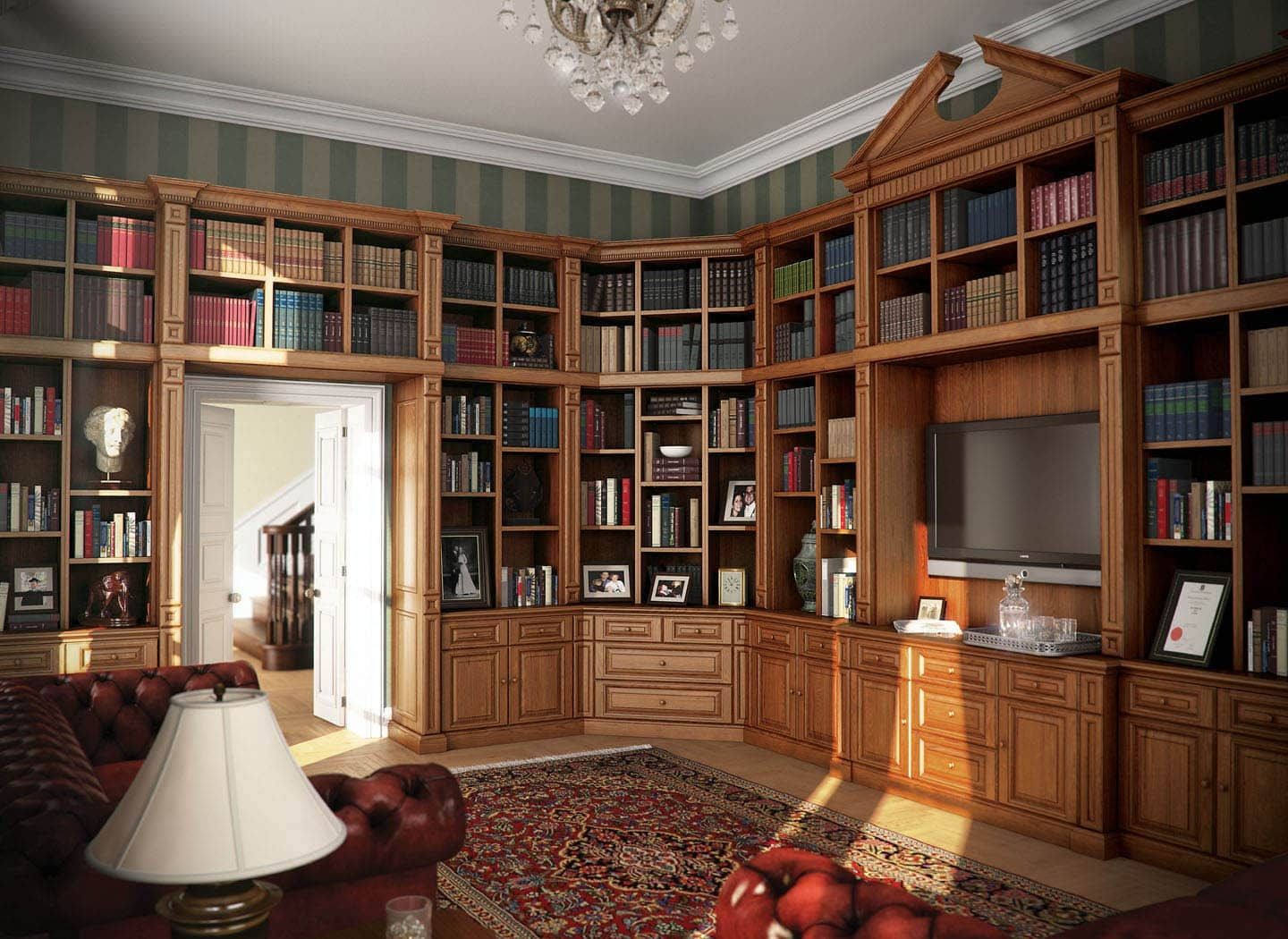 Bespoke Library Bookcases Designed For You Strachan With Regard To Bespoke Libraries (Photo 1 of 15)