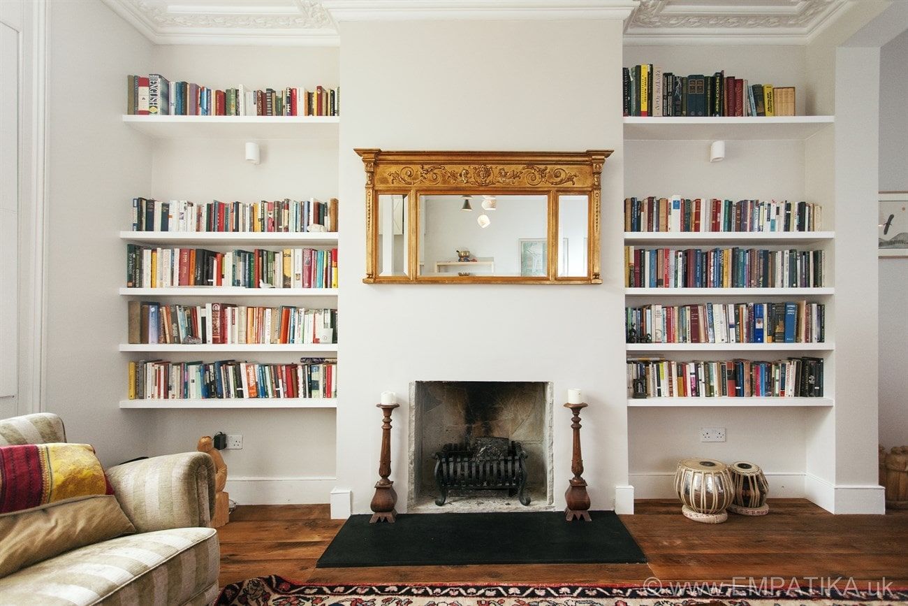 Bespoke Shelves Built On Both Sides Of The Fireplace Empatika With Bespoke Shelves (View 14 of 15)