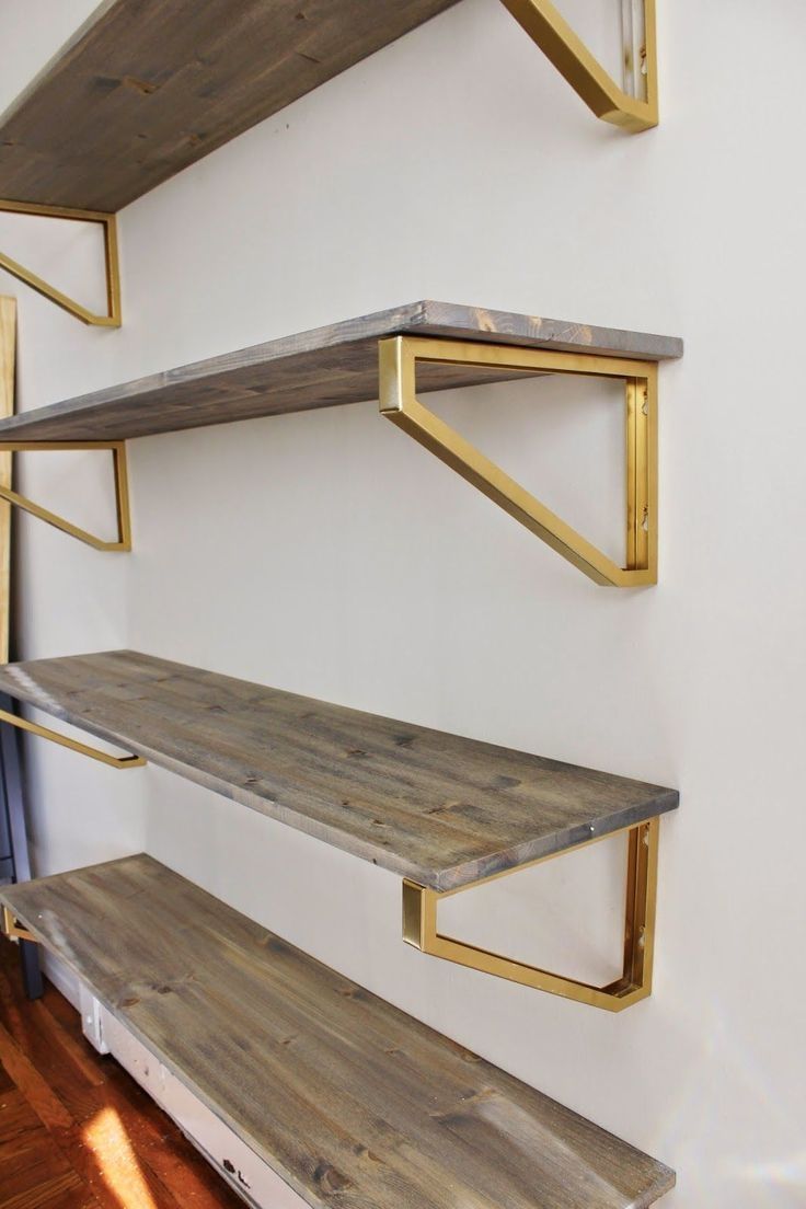 Best 25 Brass Shelf Brackets Ideas On Pinterest Make Kitchen For Wood For Shelves (View 8 of 15)