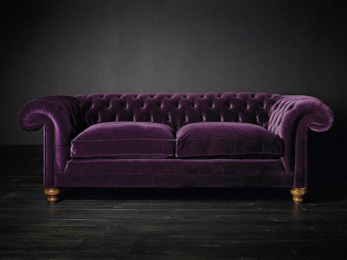 Best 25 Velvet Chesterfield Sofa Ideas On Pinterest Pertaining To Velvet Purple Sofas (View 4 of 15)