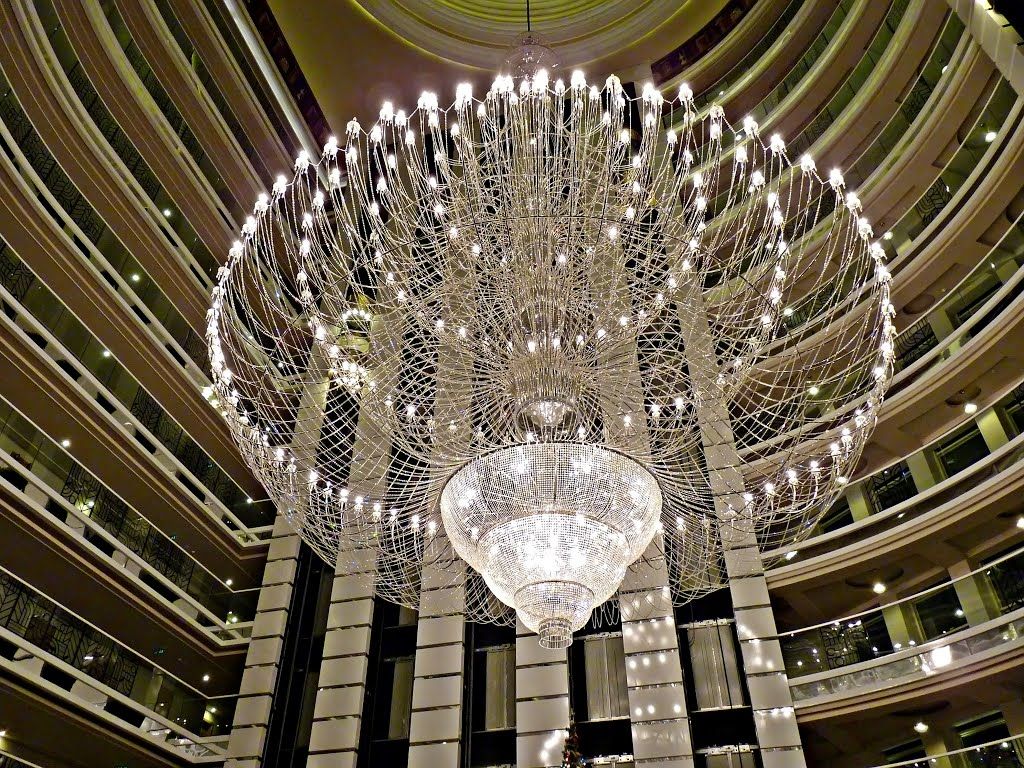 Big Chandelier In The Lob Delphin Imperial Turkey Travel To Inside Big Chandeliers (Photo 9 of 12)