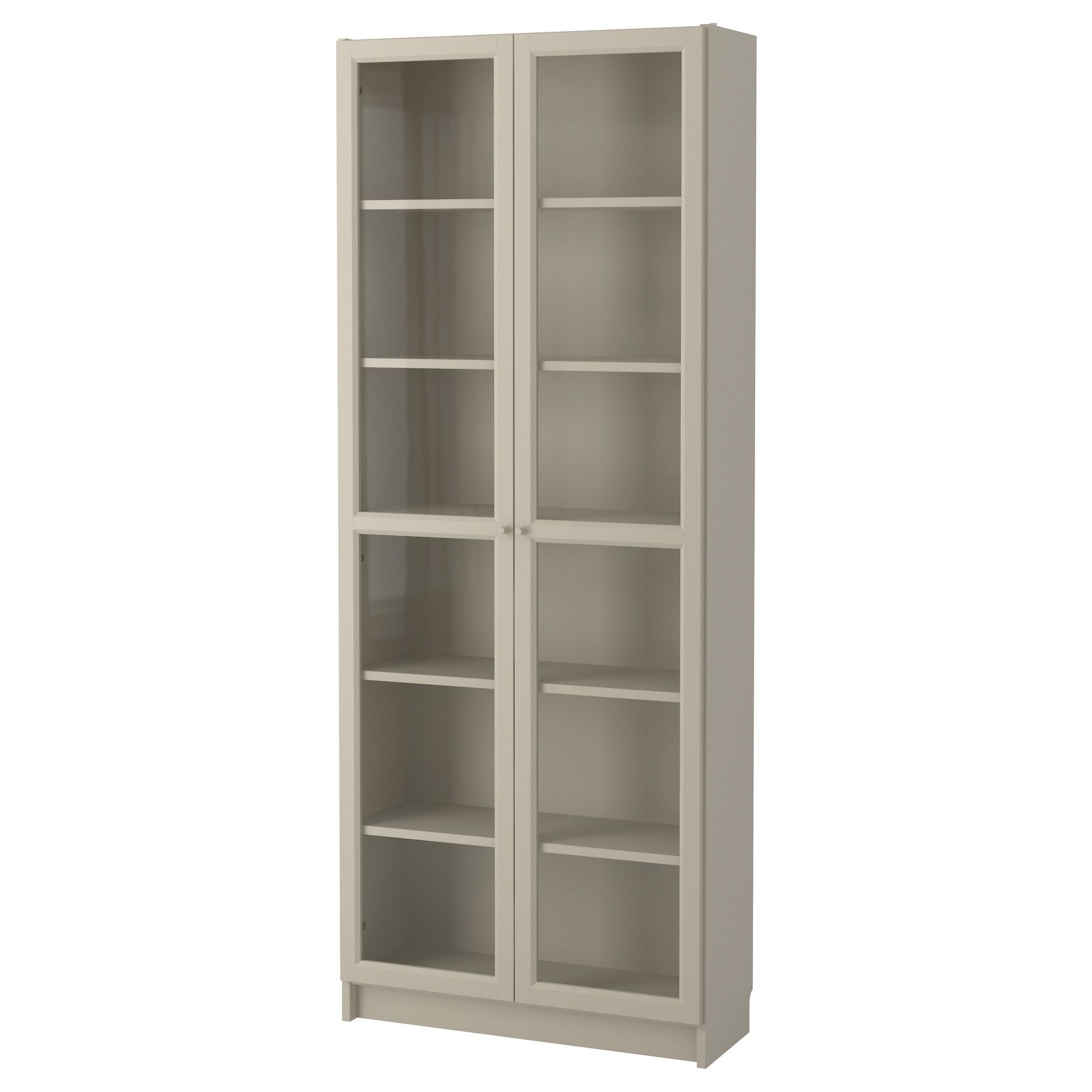 Billy Bookcase With Doors Beige Ikea Throughout Bookcase With Cupboard (View 4 of 15)