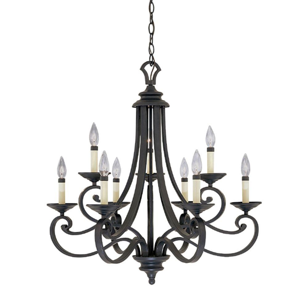 Featured Photo of 12 Ideas of Black Iron Chandeliers