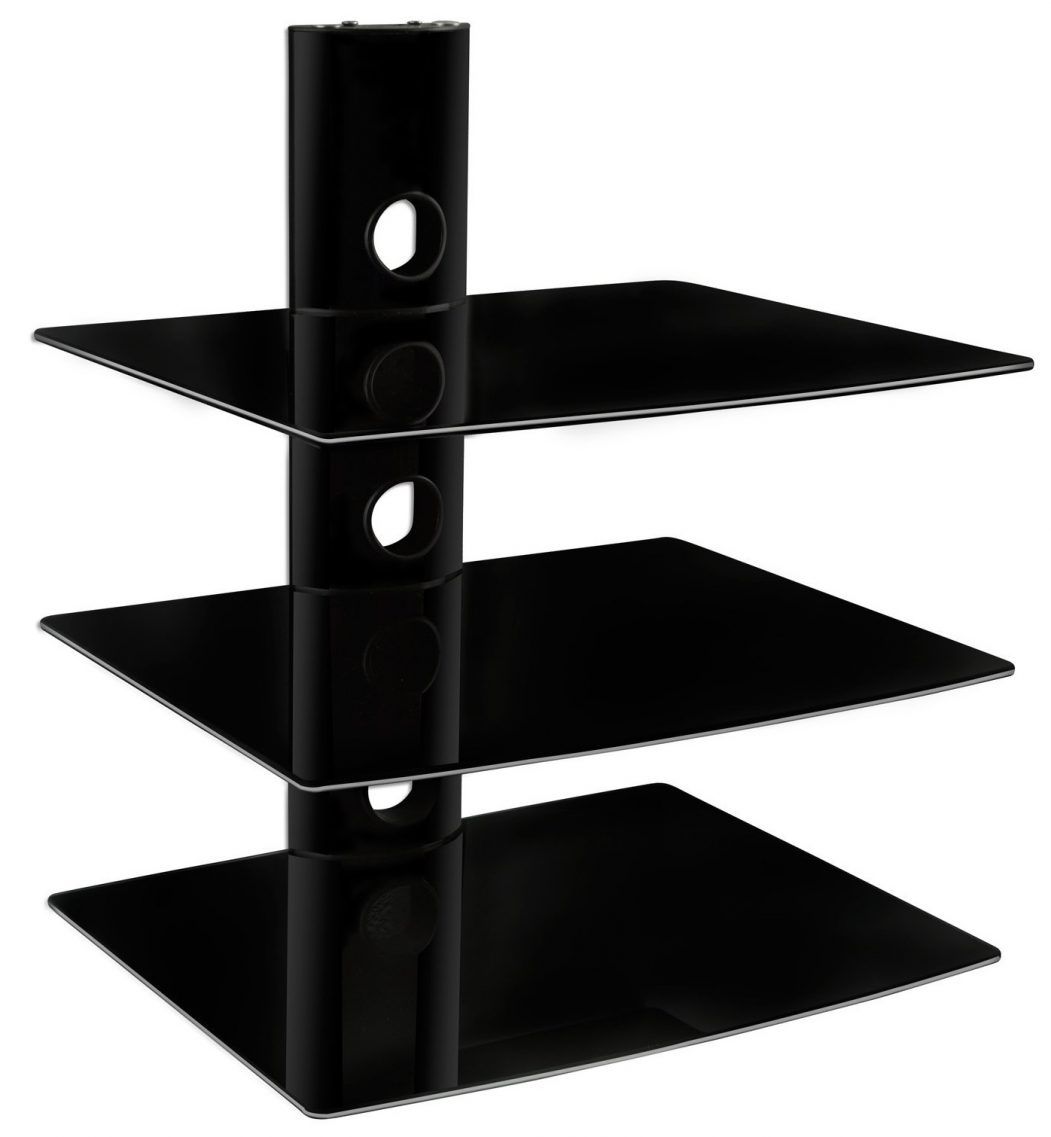 Black Glass Wall Shelf Floating Corner Shelves Floating Bookcase With Regard To Floating Black Glass Shelves (View 9 of 12)