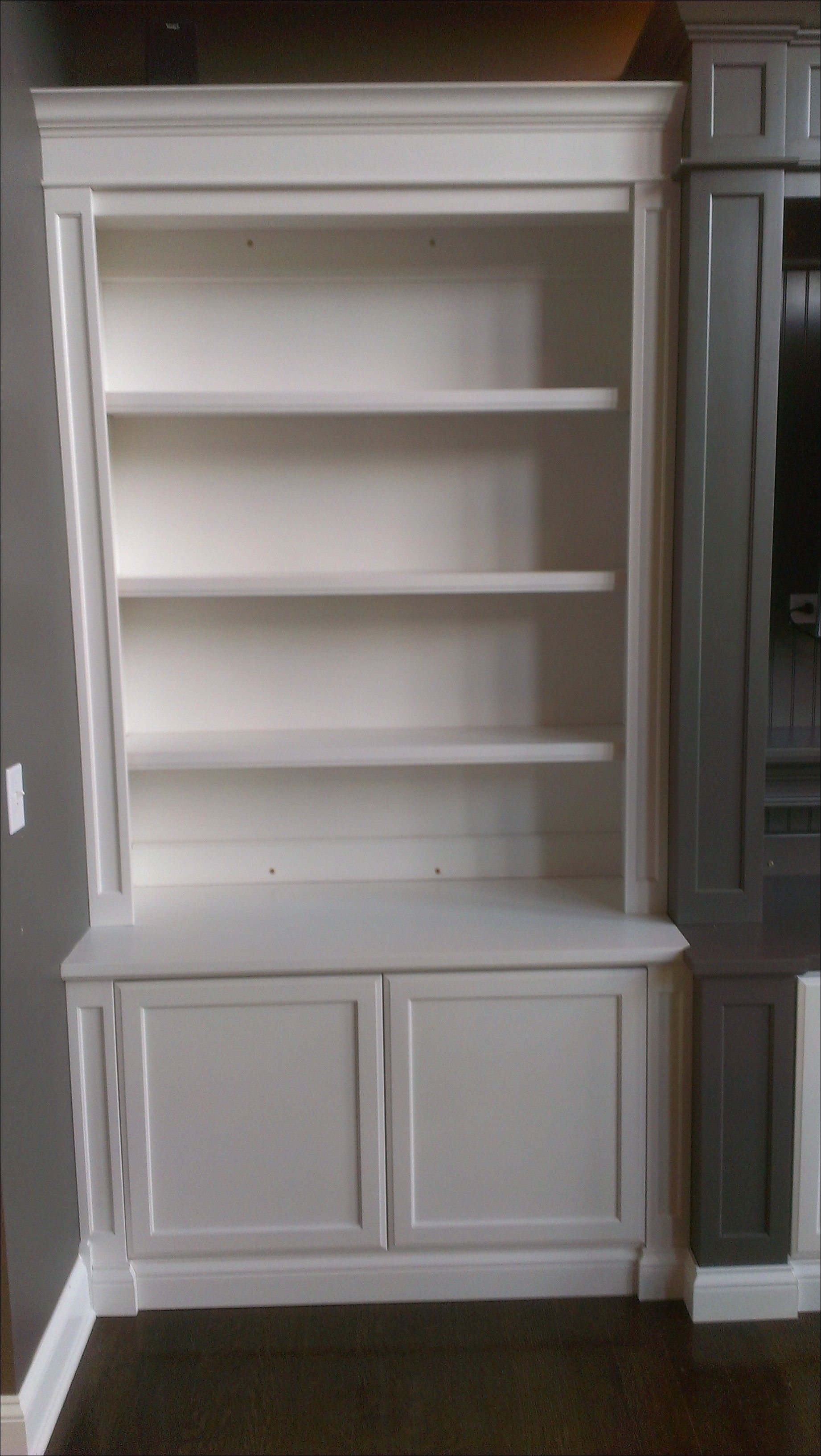 Bookcases Storages Shelves Cheap White Bookshelves With Pertaining To Bookcase With Cabinet Base 