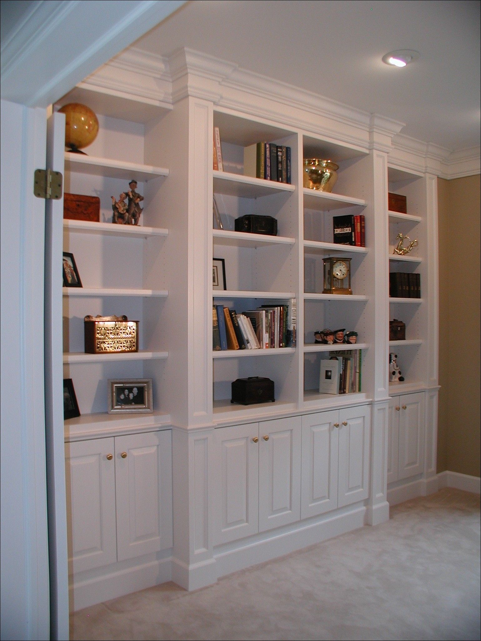 Bookcases Storages Shelves Cheap White Bookshelves With With Regard To Bookcase With Bottom Cabinets (View 13 of 15)