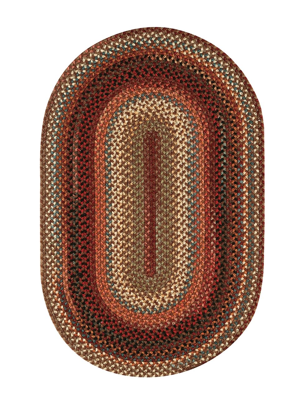 Brown Portland Braided Rug Cottage Home With Braided Wool Area Rugs (Photo 15 of 15)
